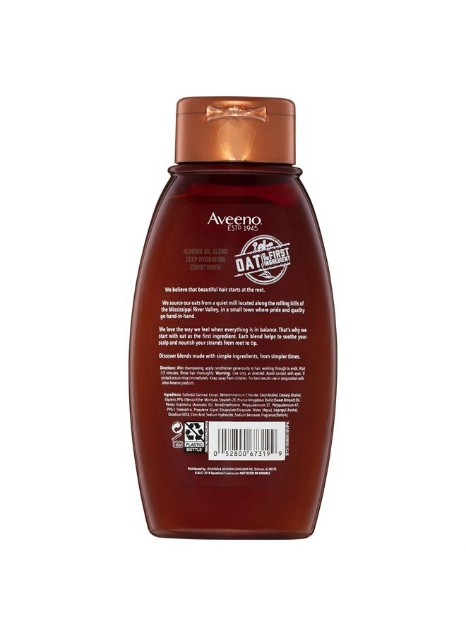 Aveeno Almond Oil Blend Sulfate-Free Conditioner with Avocado Oil for Intense Hydration, Deep Moisturizing Conditioner for Thick, Curly, Frizzy or Coarse Hair, Paraben & Dye-Free, 12 Fl Oz - Image 2