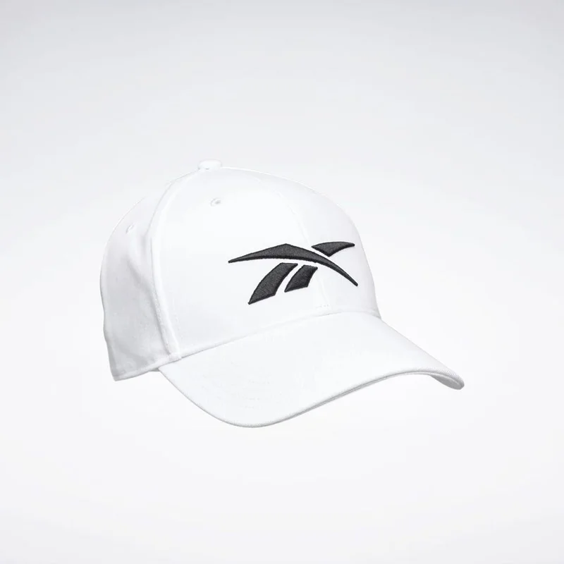 Reebok White With Black Vector Reebok Unisex Cap  | Best Price UAE