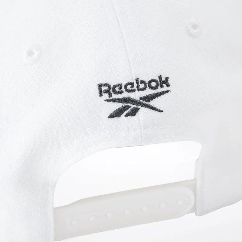 Reebok White With Black Vector Reebok Unisex Cap  | Best Price UAE