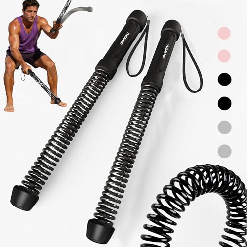 YUSAVHO Ropeless Battle Ropes for Home GymPortable Cordless Training Rope Fitness Equipment for MenWomenWeighted Workout Gear for Upper Body CardioLowImpact Exercise Ropes for Small Spaces Black - Image 1