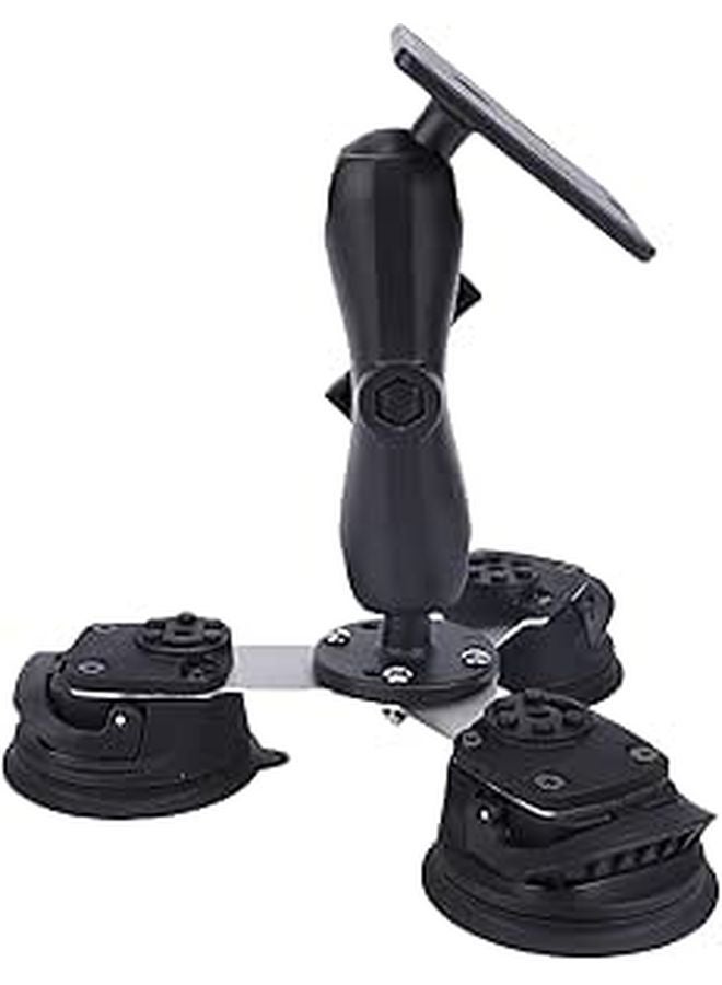Aluminum Alloy Tablet Stand With Cup Base Stable Holder For Glass Desk Strong Load Bearing Over 2kg - Image 1