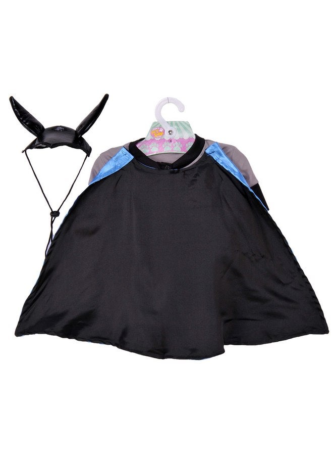 Rubies Rubie's Unisex Adult Batman Shirt with Cape Rubie s DC Comics Pet Costume, Gray, Medium US - Image 3