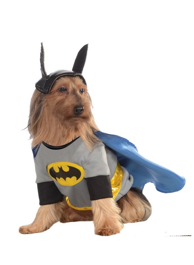 Rubies Rubie's Unisex Adult Batman Shirt with Cape Rubie s DC Comics Pet Costume, Gray, Medium US - Image 4