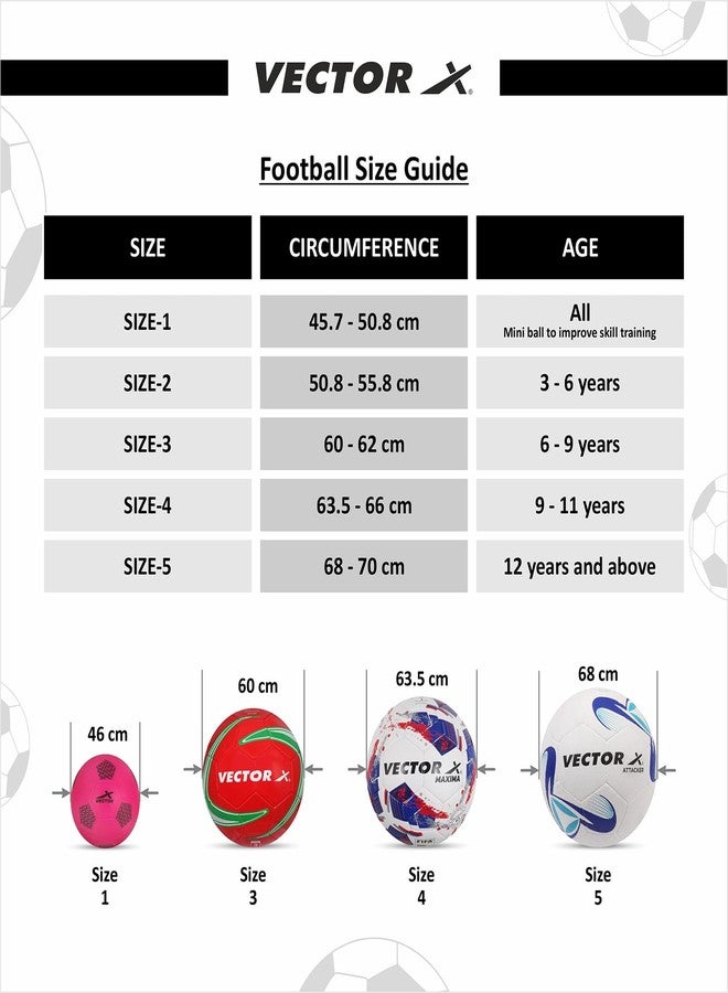 Vector X Street Soccer Rubber Moulded Indoor/Outdoor Water-Resistant Football + Pump with Butyl Bladder, Black-Green, Size 5, Suitable for Match and Training for Adults 15+ Years - Image 3