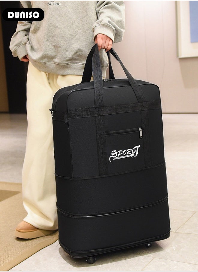 DUNISO - Expandable Foldable Luggage Bag Suitcase Collapsible Rolling Travel Luggage Bag Duffel Bag for Men and Women Lightweight Suitcases - Image 1