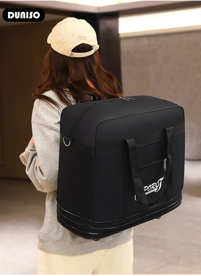 DUNISO - Expandable Foldable Luggage Bag Suitcase Collapsible Rolling Travel Luggage Bag Duffel Bag for Men and Women Lightweight Suitcases - Image 1