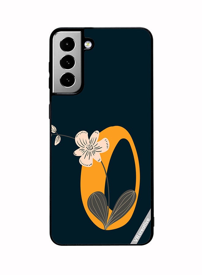 VR CREATIVE Protective Case Cover For Samsung Galaxy S21 FE 5G Alphabet O Design Multicolour - Image 1