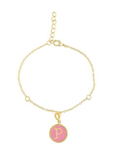 VOYLLA Valentine's Day Collection Alphabet P Pink Enamel Charm  - Image 3