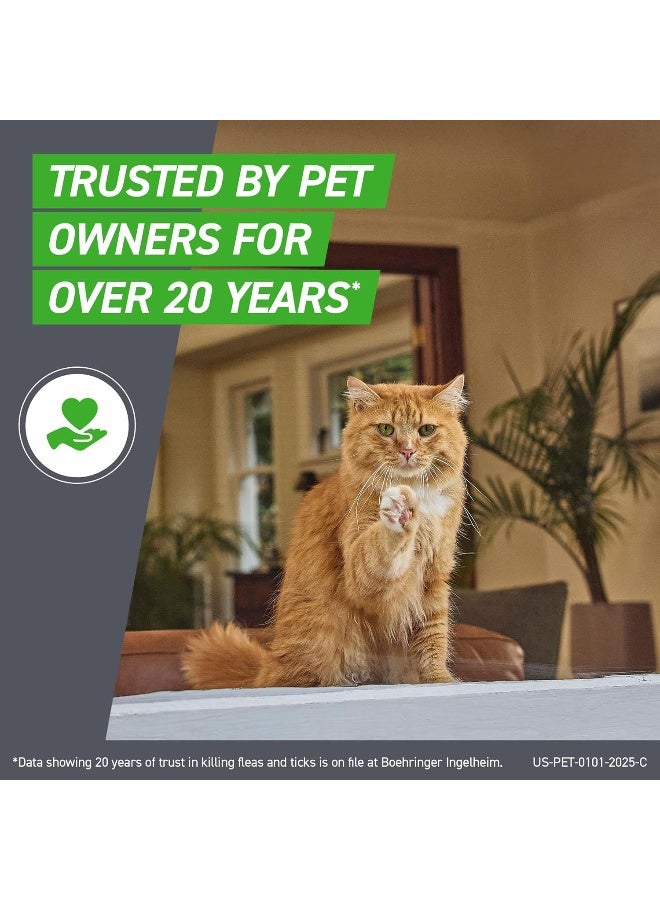 FRONTLINE Plus Flea & Tick Spot Treatment for Cat & Kitten (Green) Count of 3 - Image 4