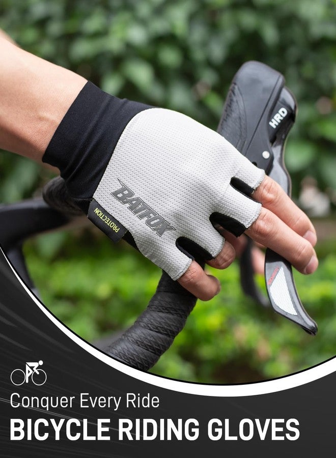 بات فوكس قفازات باتفوكس لركوب الدراجات للرجال والنساء، قفازات ركوب الدراجات الجبلية والطرق - قفازات مضادة للانزلاق لركوب الدراجات واللياقة البدنية والتدريب والرياضات الخارجية - Image 3