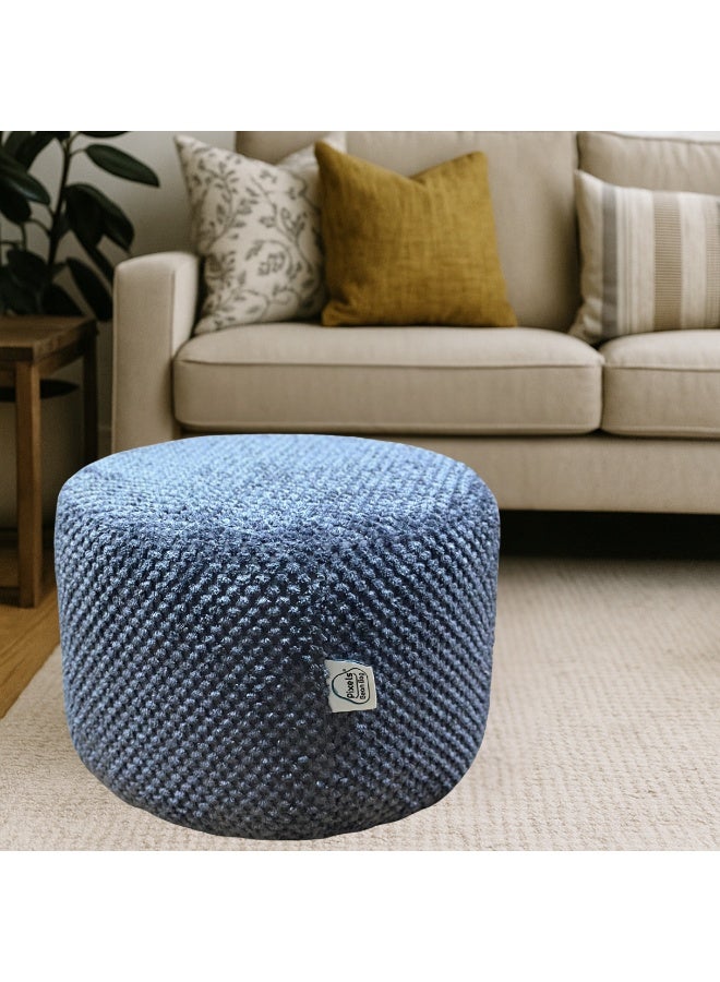 PixelsBeanBag Round Ottoman, for Living Room and Bedroom - Image 1