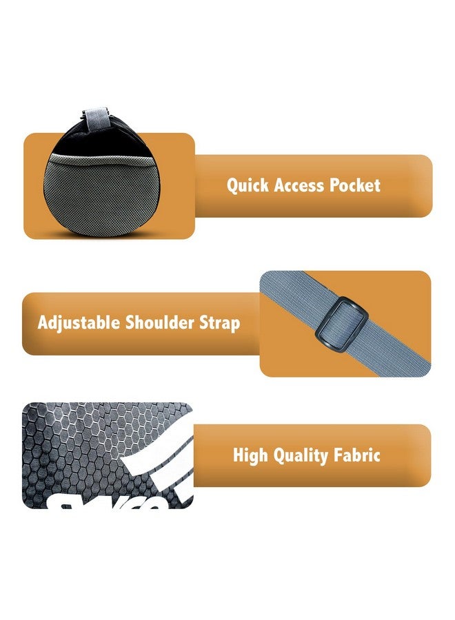 Synco Black Gym Bag | Multipurpose Casual Sports Bag | 17L Capacity | Water Resistant | Travel Bag with Strap and Side Pocket | All in one - Image 5