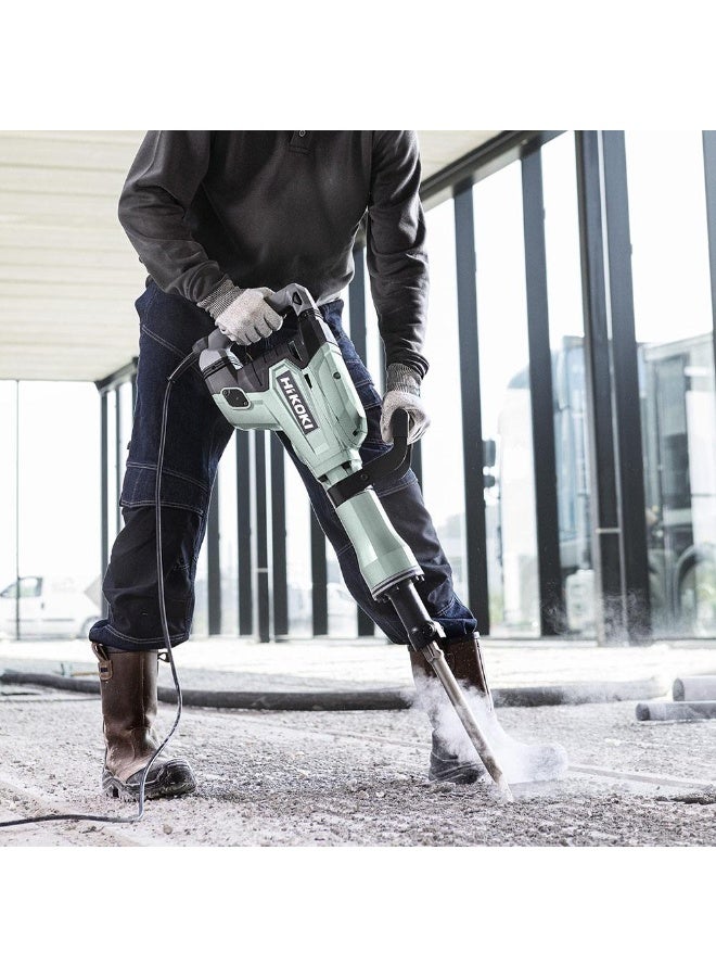 Hikoki H65SB3E6Z Heavy-Duty Demolition Hammer | 1340W Motor, 45 Joules Impact Energy, 30mm Hex Shank, 18kg – Industrial Grade Concrete & Masonry Breaker - Image 3