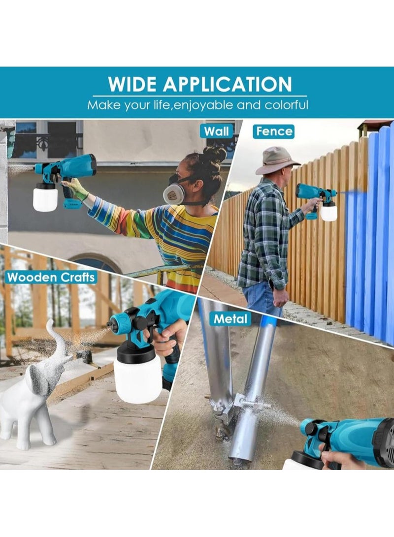 Denx Electric paint gun with detachable tank, lightweight design, easy to spray and clean, for home and outdoor use and painting projects - Image 2