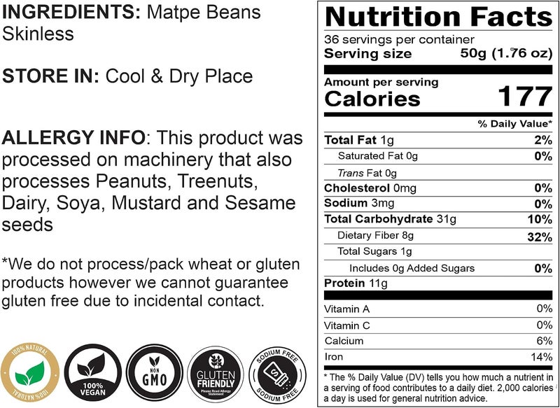 Rani Urid Whole Skinless (Whole Matpe Beans without Skin) - 4 lbs - Image 3