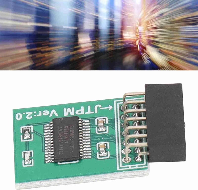 TPM 2.0 Module, Strong Encryption, 14 Pin Interface, Green - Enhanced Security, Broad Compatibility, Ideal for 11 PCs - Image 2