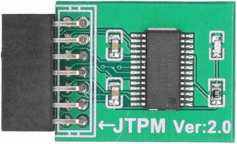 TPM 2.0 Module, Strong Encryption, 14 Pin Interface, Green - Enhanced Security, Broad Compatibility, Ideal for 11 PCs - Image 1
