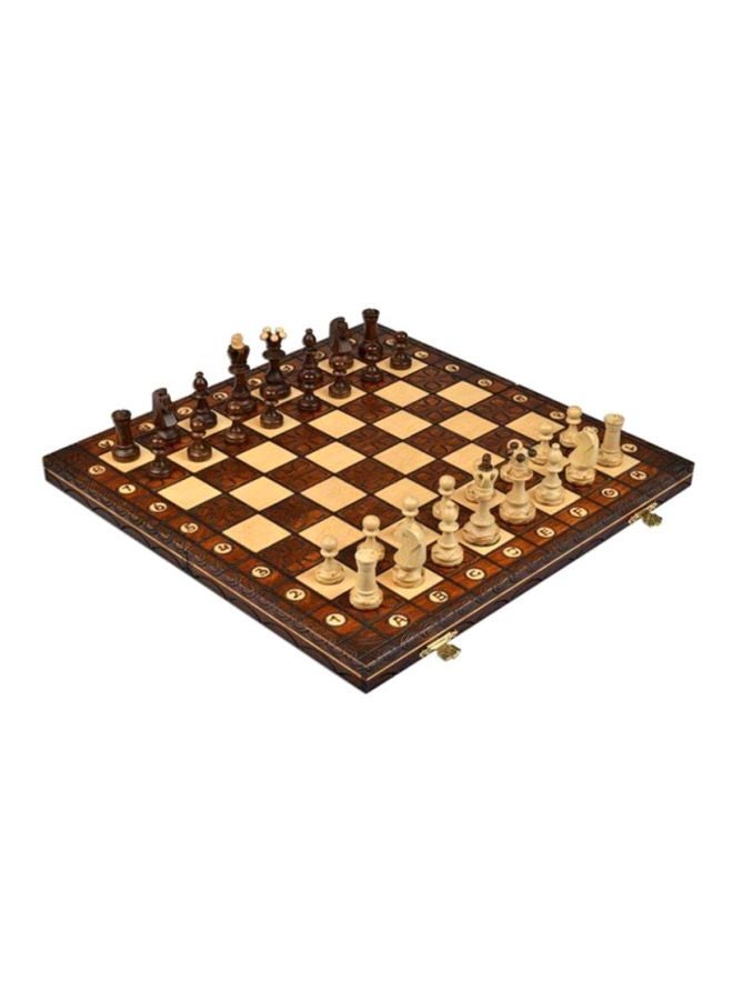 Beauenty Wooden Chess Set With 6 Piece Inch Board