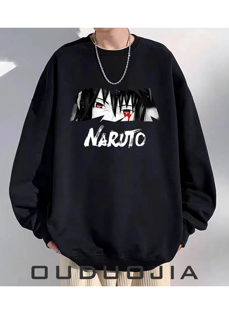 Naruto Card Retro Round Neck Hoodie - pzsku/Z437E97913D855221E35FZ/45/_/1733367345/0abb1cd5-20c1-4708-be5d-3c2697e9e7d0