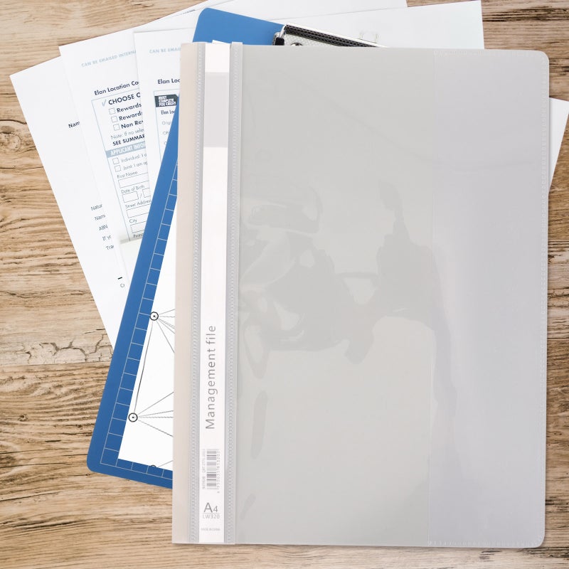 12 pcs Transparent Loose Leaf Sheet Cover A4 Paper File Paper Binder Portable Binder Organizer for Office - Image 5