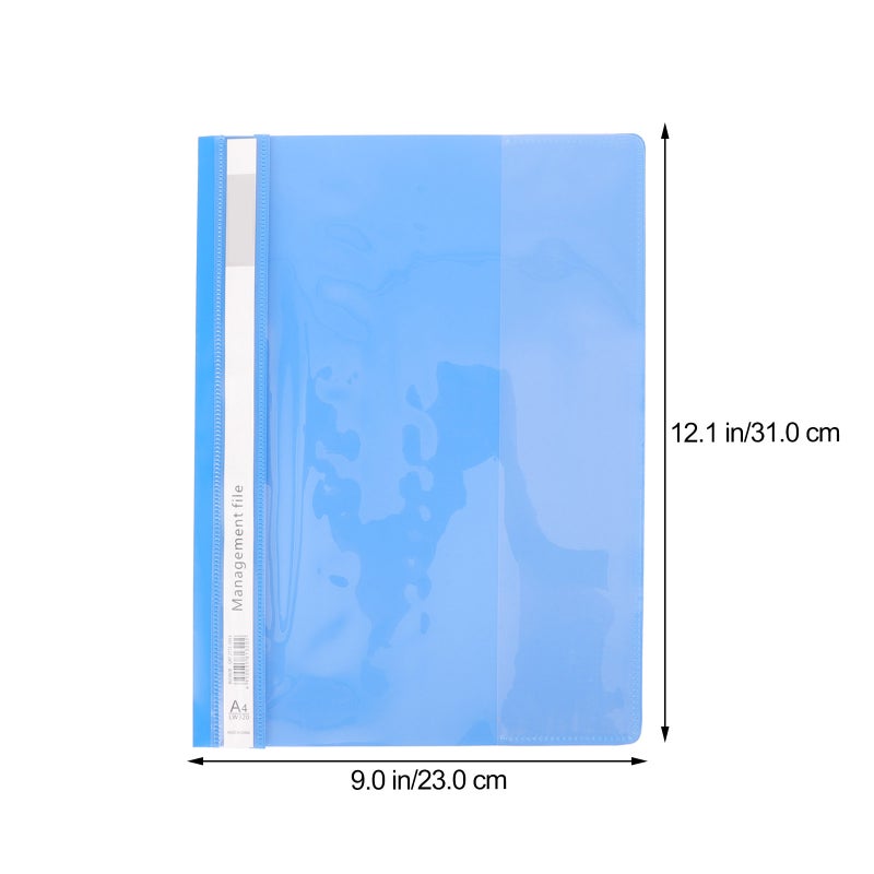 12 pcs Transparent Loose Leaf Sheet Cover A4 Paper File Paper Binder Portable Binder Organizer for Office - Image 3