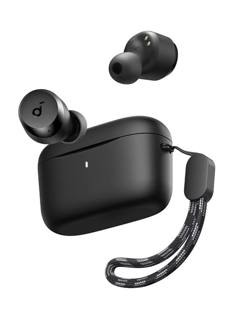 A20i True Wireless Earbuds, Bluetooth 5.3, App, Customized Sound, 28H Long Playtime, Water-Resistant, 2 Mics for AI Clear Calls, Single Earbud Mode Black