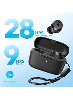 Panvil A20i True Wireless Earbuds, Bluetooth 5.3, App, Customized Sound, 28H Long Playtime, Water-Resistant, 2 Mics for AI Clear Calls, Single Earbud Mode Black  - Image 2