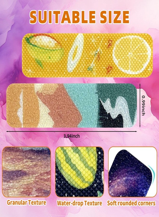 TOEMUR 96 Pcs Sensory Stickers with 2 Textured Surfaces - Adhesive Fidget Strips for Anxiety Relief & ADHD Support, Includes Storage Box - for Office, Classroom & Desk Use by Adults or Teachers (Personality) - Image 2