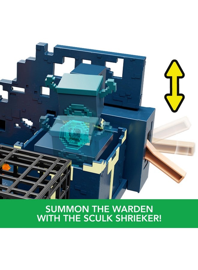 MINECRAFT Mattel Minecraft Mini Mode Playset, Rise of the Warden Set with 2 Minis including Steve & Warden Figures & DLC Code - Image 5