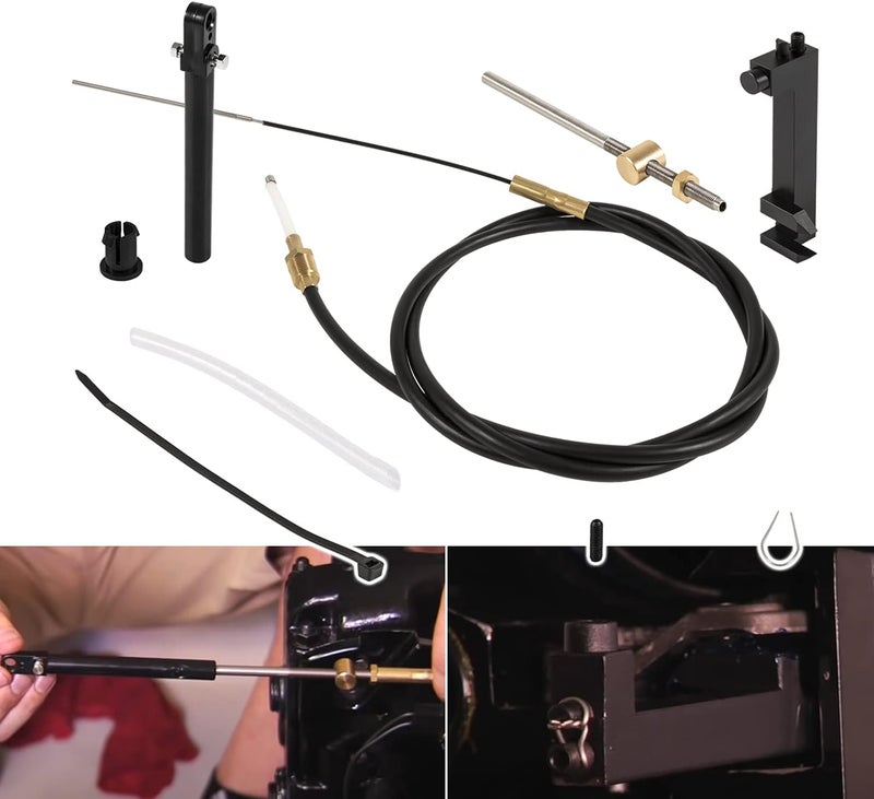 Bzsunway Lower Shift Cable Kit 865436A02 for MerCruiser Alpha Gen One & Two - Image 1