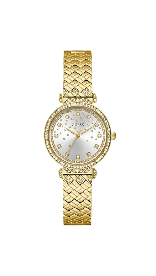 جس GUESS Analog Silver Dial Women's Watch-GW0763L2