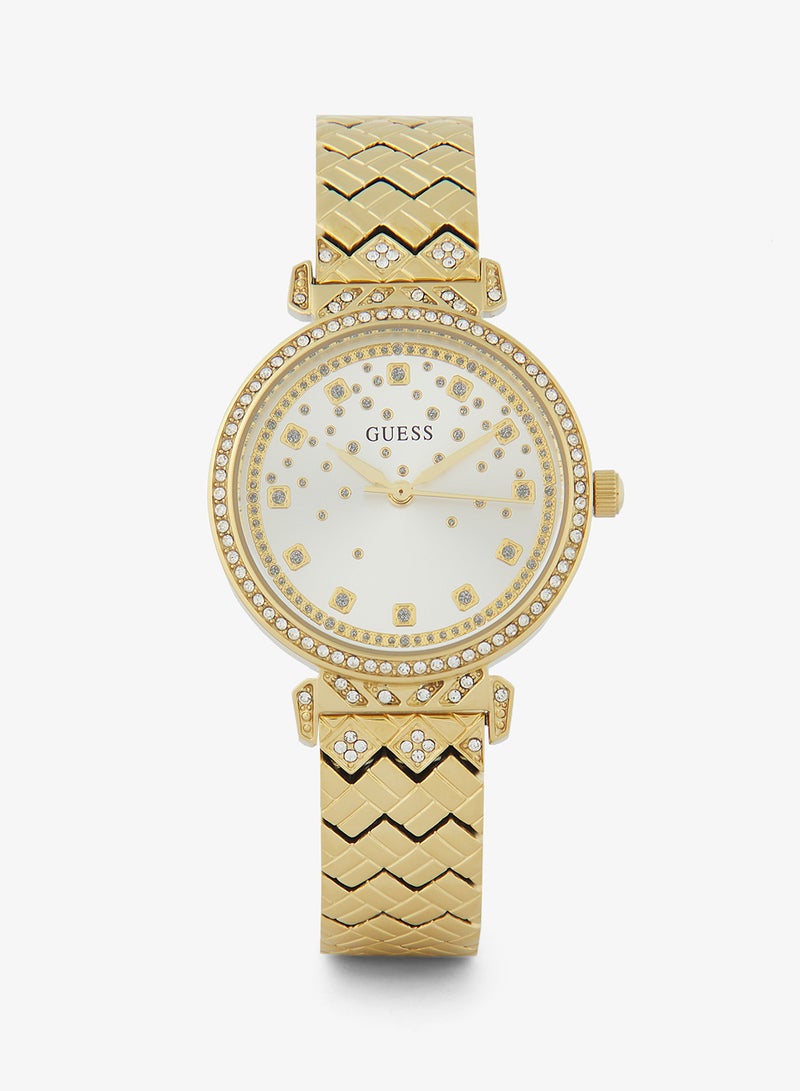 GUESS Analog Silver Dial Women's Watch-GW0763L2 - Image 1