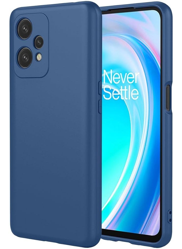 جراب حماية لهاتف OnePlus Nord CE 2 Lite 5G، غطاء حماية سيليكون فائق النحافة ومقاوم للصدمات مع طبقة داخلية من الألياف وحماية للكاميرا، أزرق