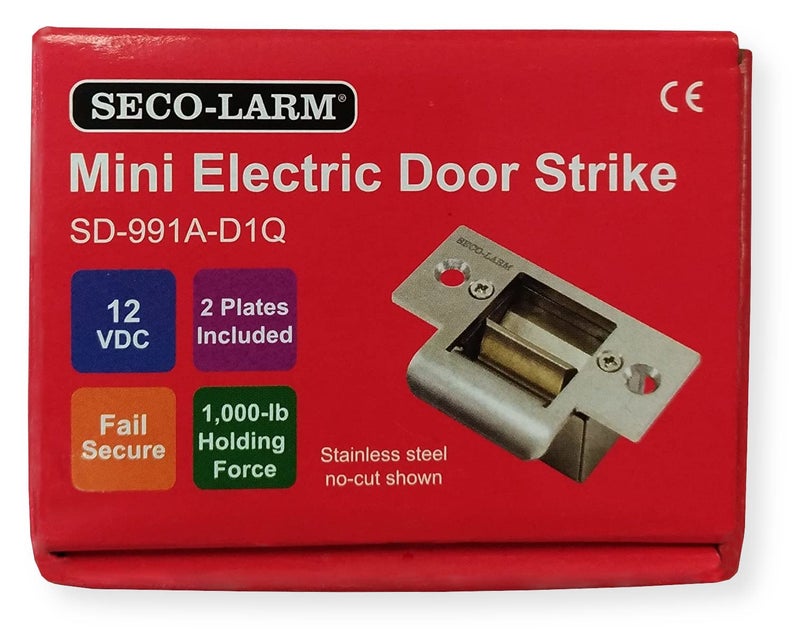 SECO-LARM سيكو-لارم SD-991A-D1Q إنفورسير مصراع باب كهربائي صغير بدون قطع، فشل آمن - Image 3