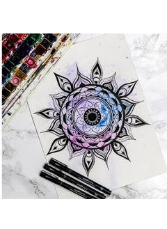 Uniball قلم حبر فاينلاينر Unipin Fineliner مكون من قطعة واحدة برأس 0.03 مم وحبر أسود  - Image 4