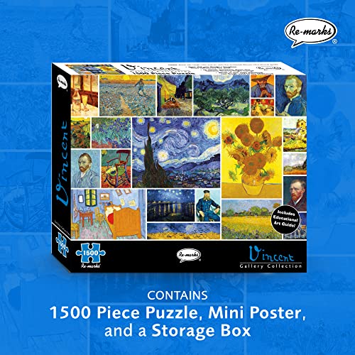 Re-marks Vincent Van Gogh 1500-Piece Puzzle, Artistic Jigsaw Puzzle for All Ages - Image 2