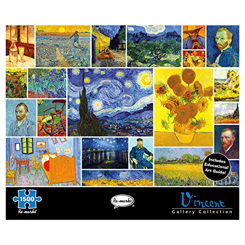 Re-marks Vincent Van Gogh 1500-Piece Puzzle, Artistic Jigsaw Puzzle for All Ages - Image 1