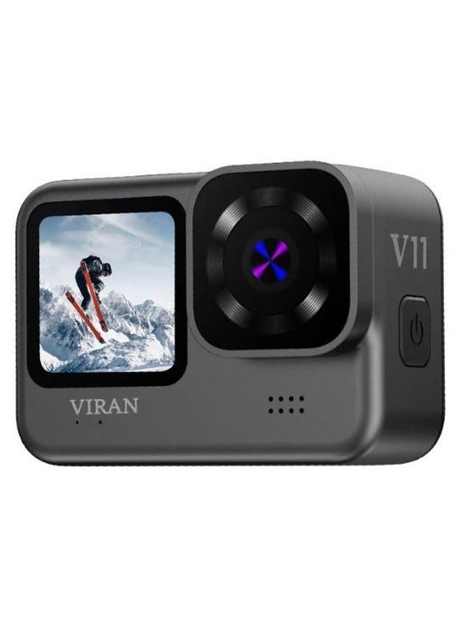 VIRAN V11 Action Camera 5K 4K60FPS - WiFi Dual Color Screens Anti-Shake Waterproof HD Camera for Outdoor Travel, Cycling & Adventure - Image 1