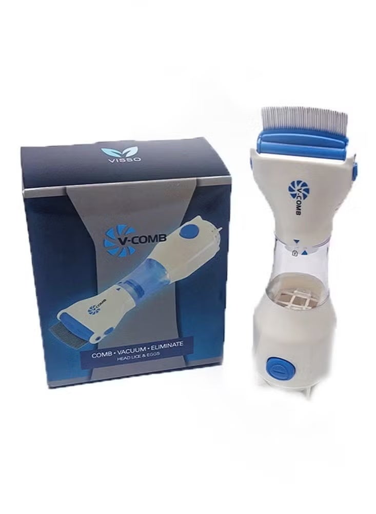 جهاز V-Comb لإزالة قمل الرأس والصئبان.