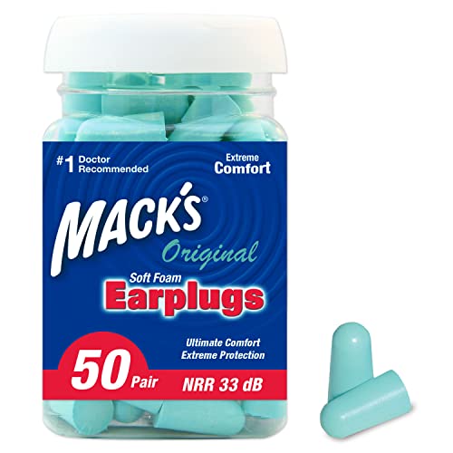 Mack's Ear Care Original Soft Foam Earplugs, 50 Count - Image 1
