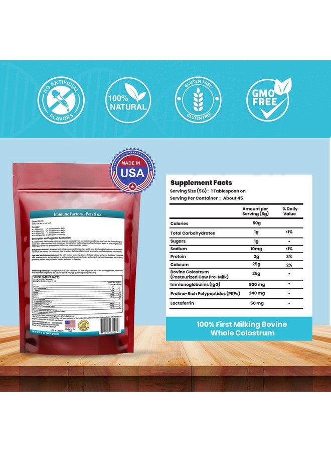 BodyBoost Bovine Colostrum for Dogs and Cats, Organic Immune Support Supplement for Allergy and Itch Relief, Grass Fed Colostrum Powder for Pets, Dog Gut Health, All Ages, 8 oz - Image 2