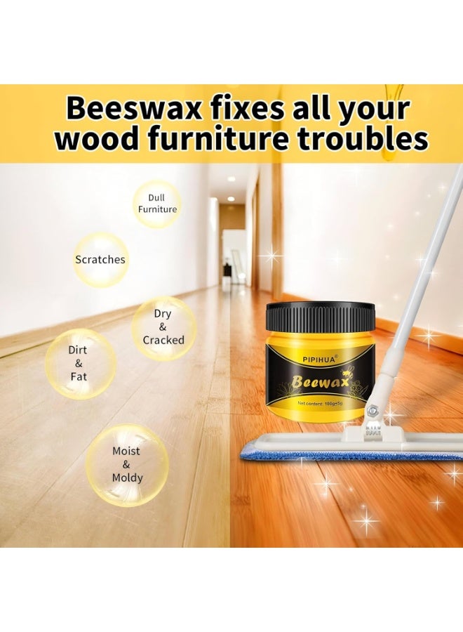 ملمع خشب طبيعي من شمع العسل - منظف وحامي متعدد الأغراض للأثاث والطاولات والأرضيات والأبواب - يعيد اللمعان ويحمي الخشب - Image 2