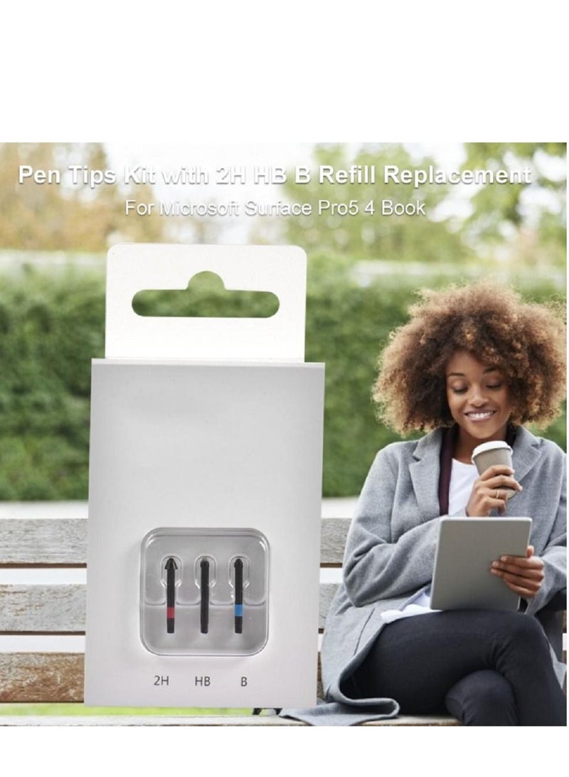 Microsoft Surface Pen Tips Kit With 2H HB B Refill Replacement Black for Microsoft Surface Pro 5 4 Book Laptop Nib - Image 3