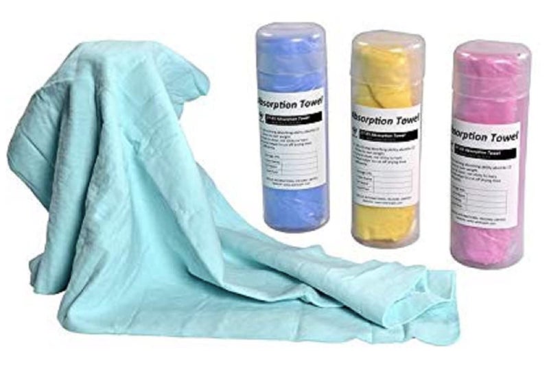 Pups&Pets Super Absorbent Shammy Dog Towel | Quick Dry Eco-Friendly Bath Towel for Pets | Soft Shower and Grooming Towel for Dogs and Cats (66 * 43 * 0.2cm) - 1 Pcs Pack - Image 1