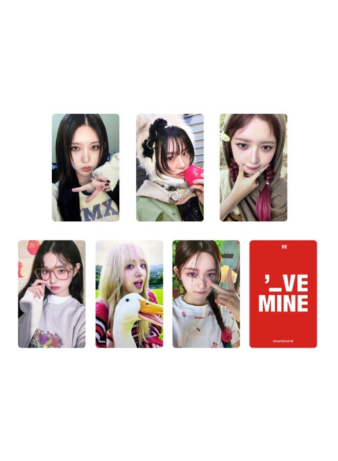 NIBEMINENT 6 Pcs Kpop IVE - 1st EP I'VE MINE sw Lomo Cards Card For Fans Collection Gifts - Image 1