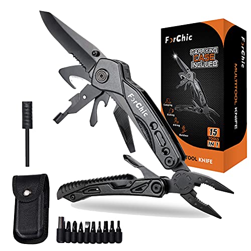 ForChic 15 in 1 Multitool Pliers, Universal Gift for Men - Stocking Stuffers, Christmas Gifts for Him, Husband, Boyfriend or Grandpa - Image 1