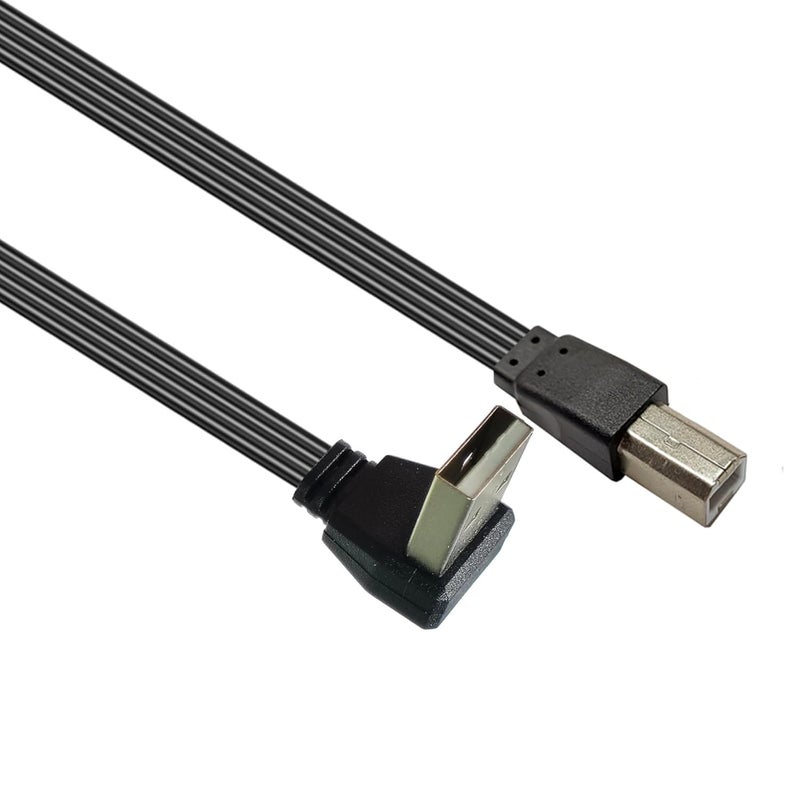 Printer Scanner Cable USB to B Interfaces Enhancing Signals Stability Texture Suitable for Various Devices Type B Cable - Image 1