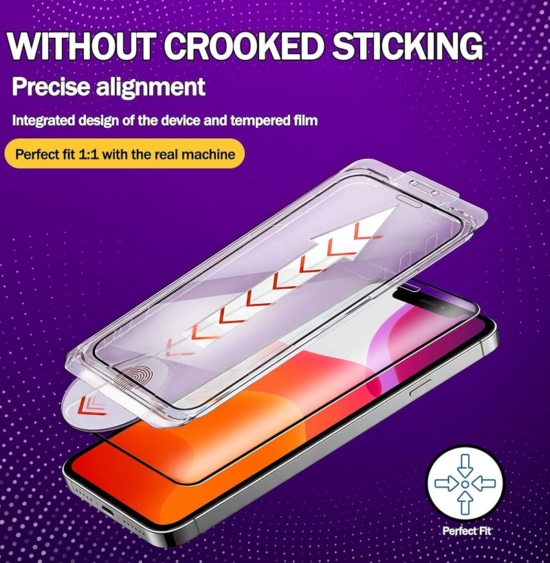 ريكنك واقي شاشة [عبوة من 2 قطعة] لـ iPhone 11 Pro/XS/X [تركيب تلقائي] زجاج مقسّى عالي الوضوح [حماية عسكرية 10 أضعاف] مقاوم للخدش، مقاوم للكسر - Image 2
