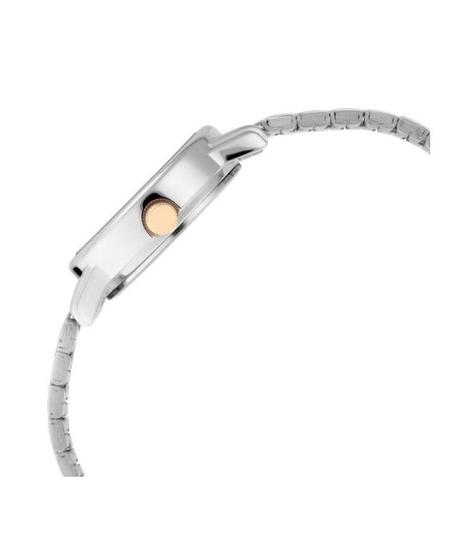 Titan Quartz Analog with Date White Dial Stainless Steel Strap Watch for Women 2572km01 - Image 4