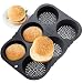 Opfiue 6 Cavity Silicone Hamburger Bun MoldNonstick Hamburger Bun Pans Heat Resistant Burger Buns PanDishwasher Safe Mold for Home Cooks Bakers LoversStyle11PC - Image 4